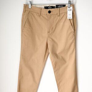 HOLLISTER Khaki Epic Flex Dark Skinny Chino Pants - Size 26 - NWT